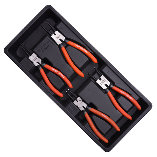 Jogo de Alicates para Anel de Trava 7" HARDEN – 4 Peças Interno e Externo