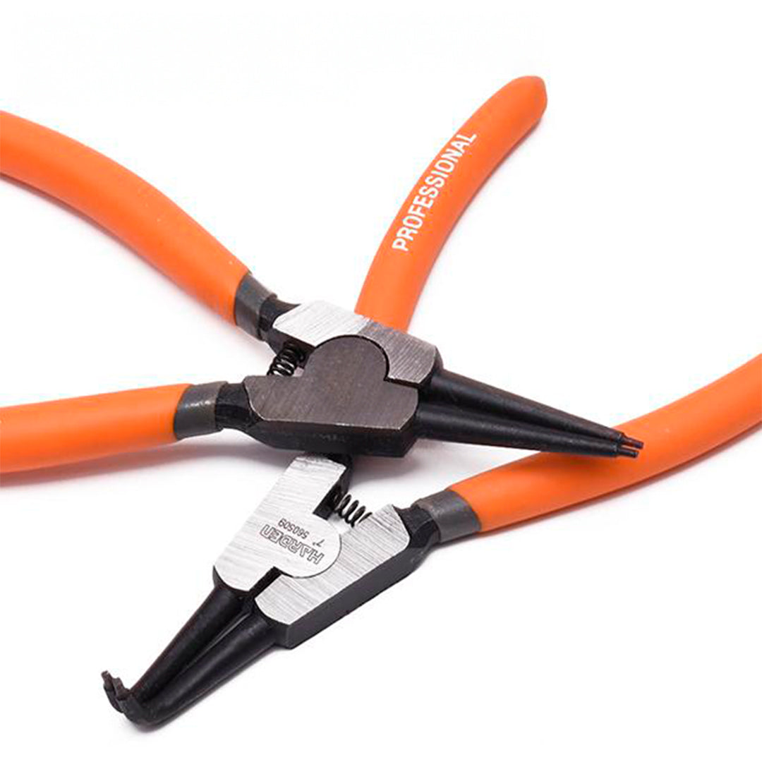 Jogo de Alicates para Anel de Trava 7" HARDEN – 4 Peças Interno e Externo