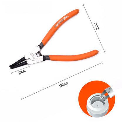 Jogo de Alicates para Anel de Trava 7" HARDEN – 4 Peças Interno e Externo