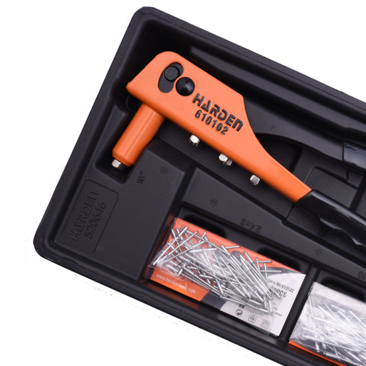 Conjunto Rebitador Manual com 201 Peças - Alicate Rebitador