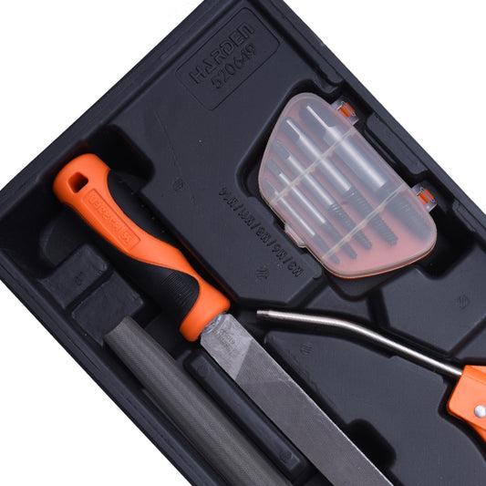 Kit Lima e Extrator de Parafusos 8 Peças Harden – Para Reparos, Ajustes e Remoções com Precisão