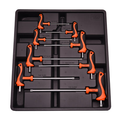 Jogo de Chaves Torx em T com Cabo Anatômico 8 Peças HARDEN – Aço Cromo Vanádio de Alta Resistência