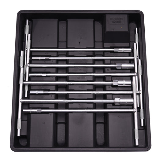Jogo de Chaves T HARDEN com Soquetes – 8 Peças (6 mm a 14 mm)