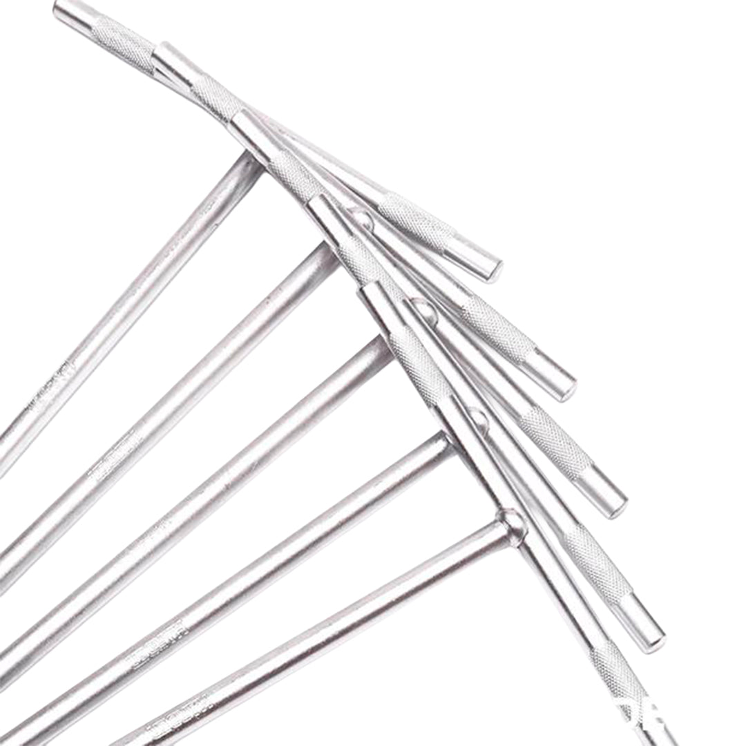 Jogo de Chaves T HARDEN com Soquetes – 8 Peças (6 mm a 14 mm)