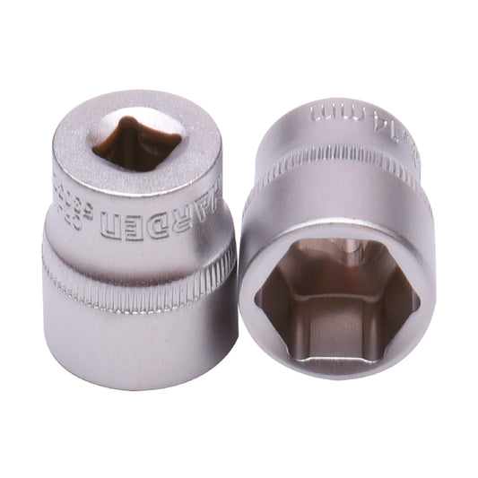 Soquete Sextavado HARDEN 1/4" em Aço CR-V – Alta Durabilidade para Uso Profissional e Hobista