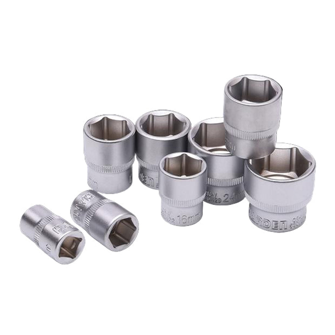 Soquete Sextavado Harden – CRV de Alta Resistência com Acabamento Fosco