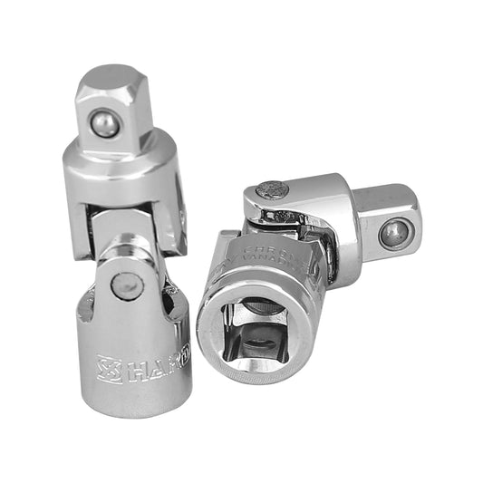 HARDEN Juntas Universais 1/4", 3/8" e 1/2" – Articulação Reforçada em Aço CRV para Soquetes