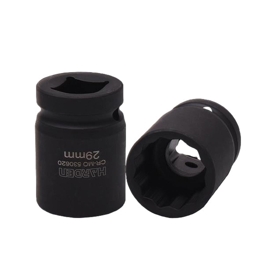 Soquete bi-sextavado HARDEN (encaixe 3/4" — 19,05 mm) para impacto e uso profissional