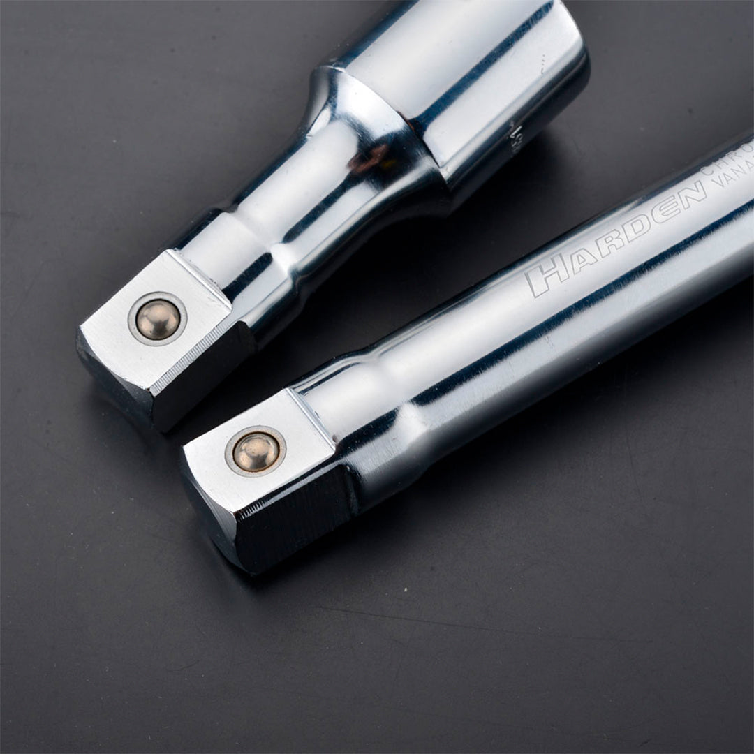 Barra de Extensão HARDEN 3/4" em Aço CrMo – Modelos 100 mm e 200 mm para Chaves de Impacto
