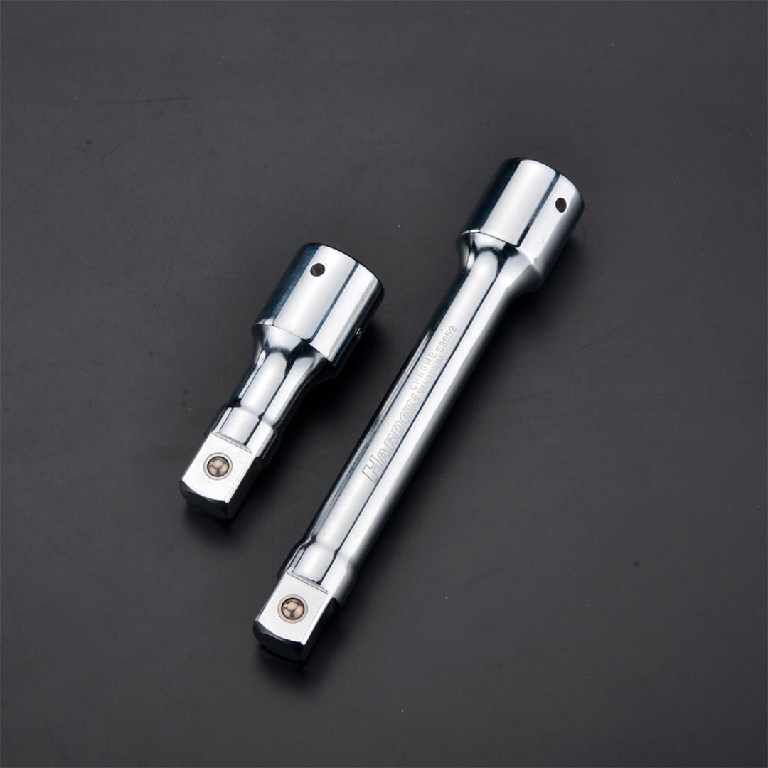 Barra de Extensão HARDEN 3/4" em Aço CrMo – Modelos 100 mm e 200 mm para Chaves de Impacto