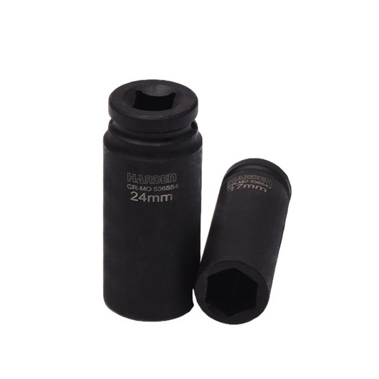 Soquete de Impacto Longo 1/2" - Aço CrMo Alta Resistência