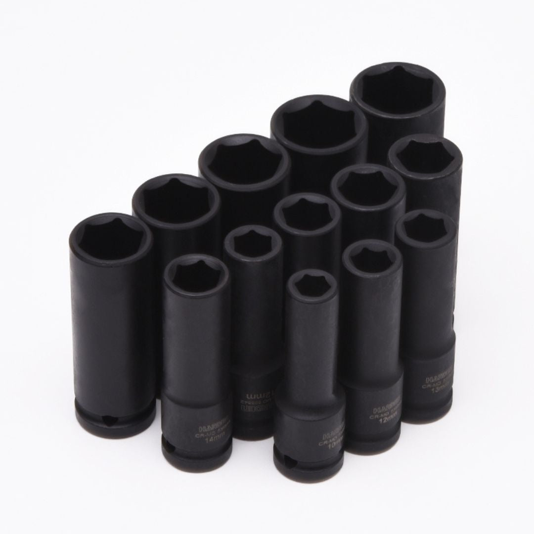 Soquete de Impacto Longo 1/2" - Aço CrMo Alta Resistência