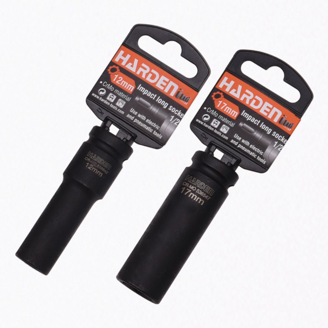 Soquete de Impacto Longo 1/2" - Aço CrMo Alta Resistência