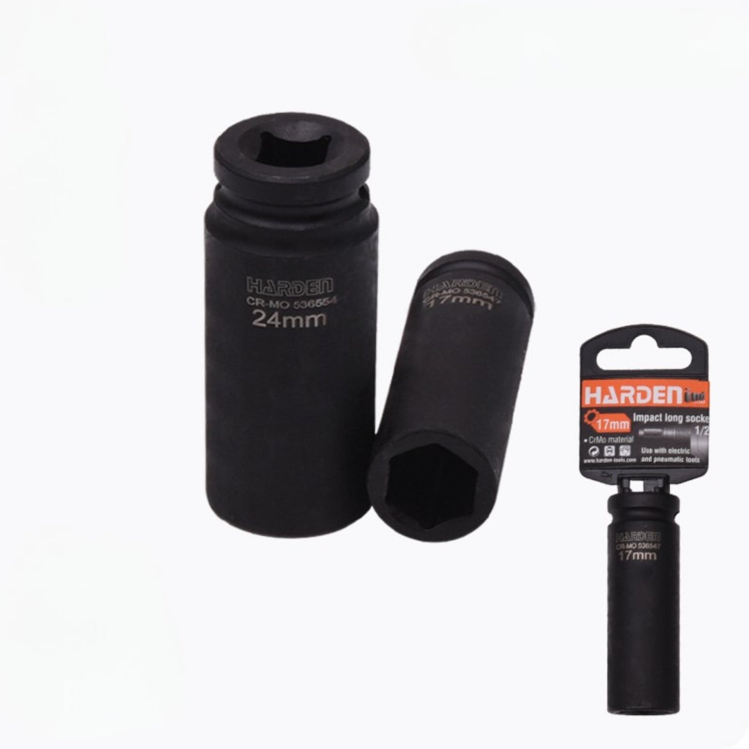 Soquete de Impacto Longo 1/2" em Aço CrMo