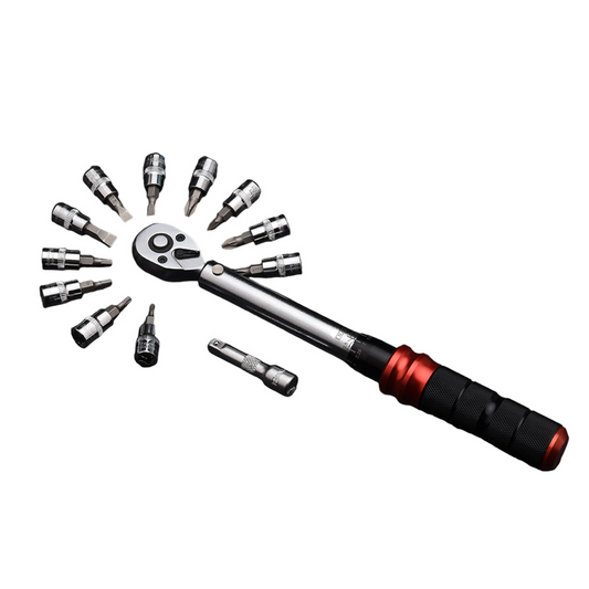 Jogo de Chave de Torque 1/4" 13 Peças 5-25 Nm - Precisão