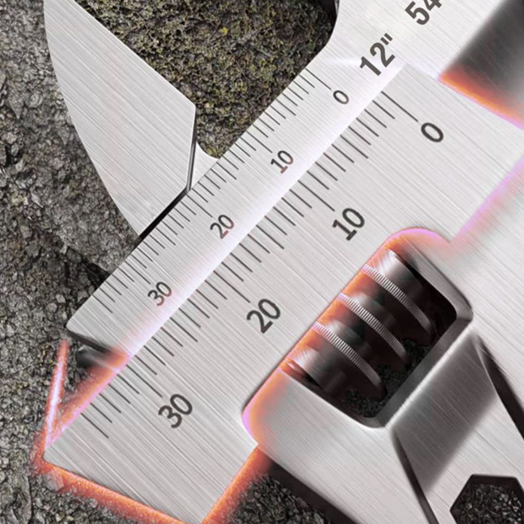 Chave Ajustável Profissional 8" 10" e 12" - Aço Carbono