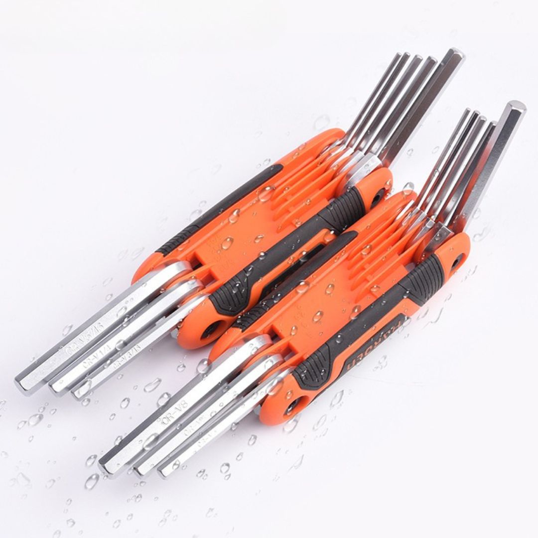 Jogo de Chaves Dobraveis em Aço Cromo Vanádio