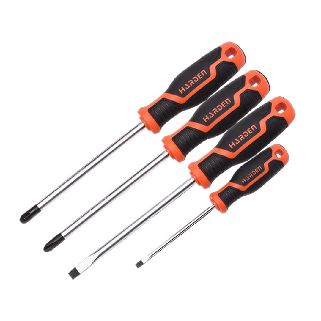 Kit 4 Chaves de Fenda - Slotted Philips e Pozidriv com Cabo