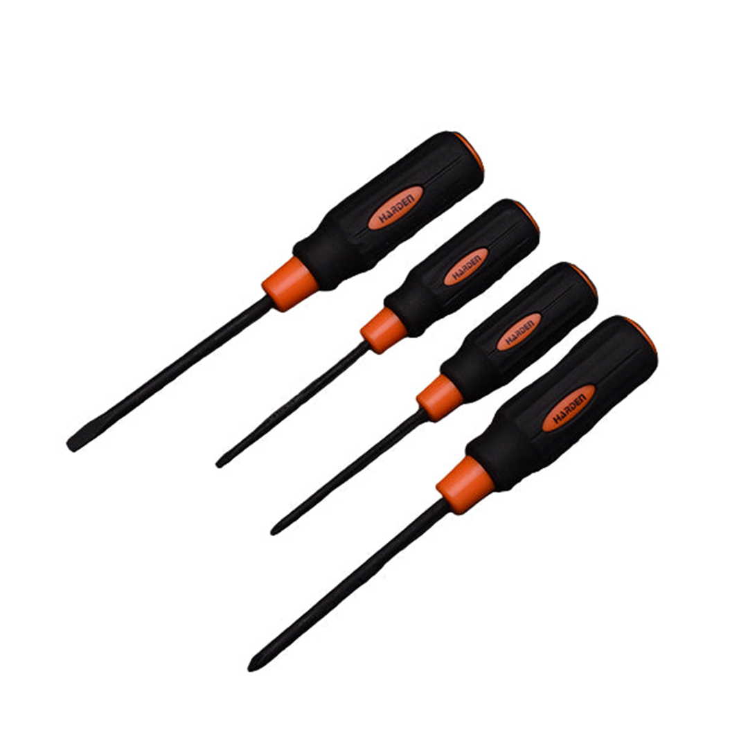 Kit 4 Chaves de Fenda - Slotted e Philips com Cabo