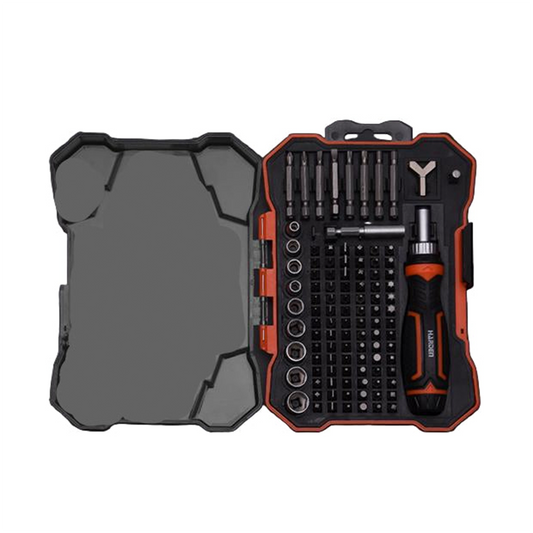 Conjunto de Chaves de Fenda Ratchet e Bits de 105 Peças