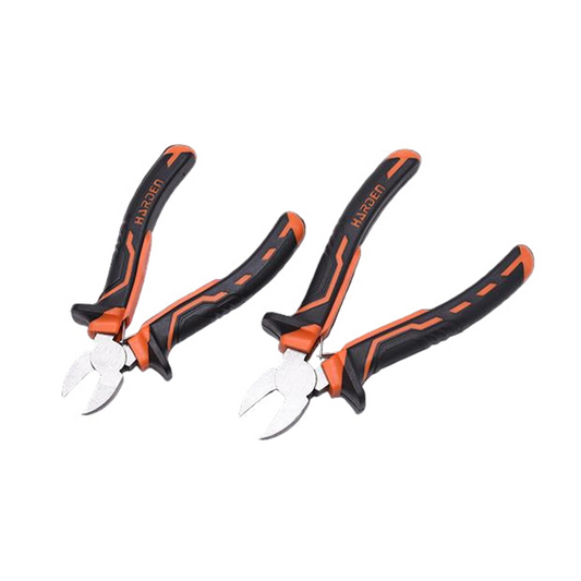Alicate de Corte Diagonal Harden 6" (150 mm) e 8" (200 mm) – Aço Carbono com Cabo Antiderrapante