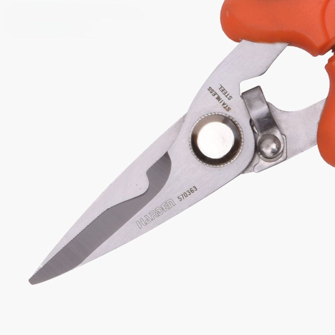 Tesoura Multiuso em Aço Inox Temperado - Corte de Cabos