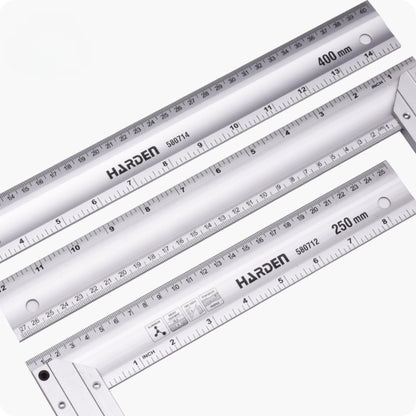 Esquadro de Alumínio 37cm com Escala Gravada