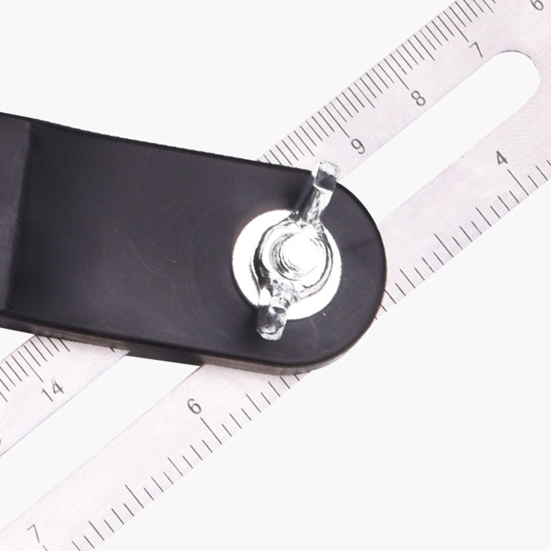 Régua de Ângulo Ajustável 10" em Aço Inoxidável com Cabo