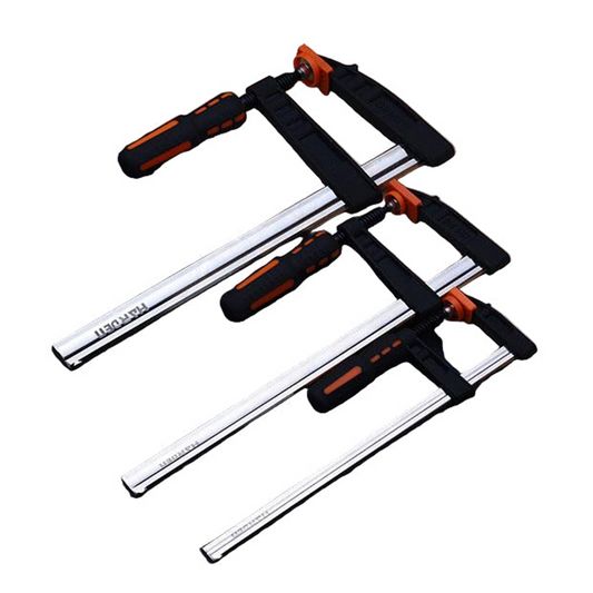 Grampo Tipo F Heavy Duty - Corpo Reforçado Barra Niquelada