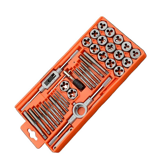 Conjunto de 40 peças de Machos e Cossinetes Metricos