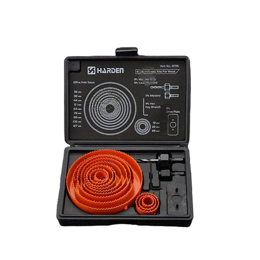 Kit Serra Copo 16 Peças para Madeira - Aço Carbono de Alta