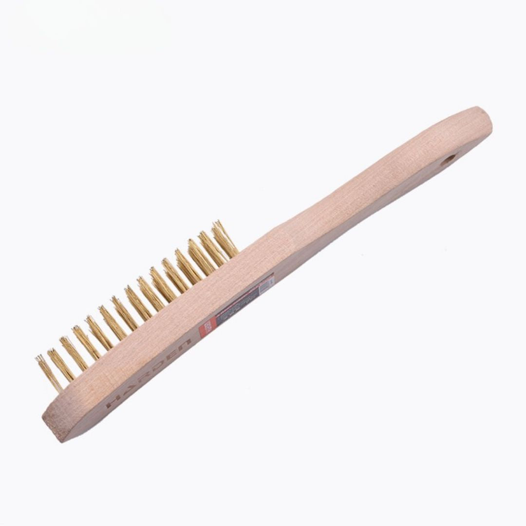 Escova de Aço com Cabo de Madeira para Limpeza Pesada