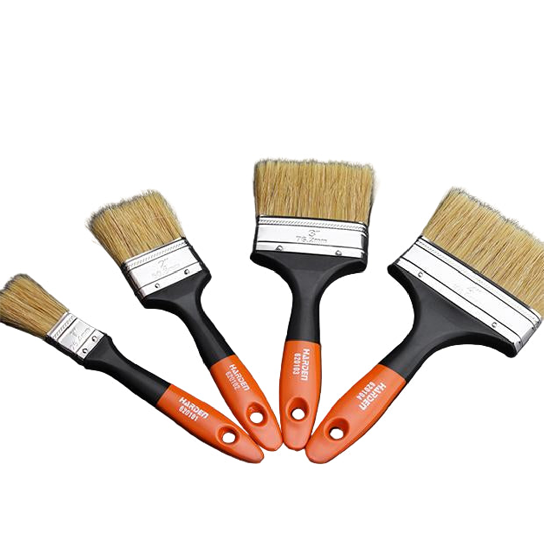 Pincel de Cerdas Brancas com Cabo Plástico para Pintura