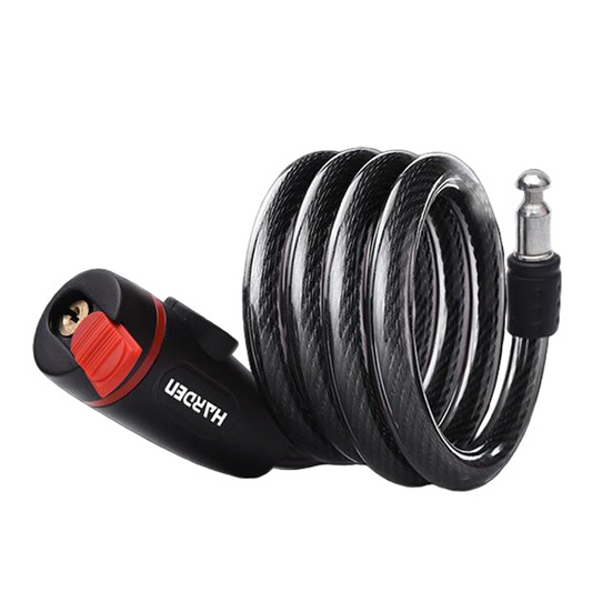 Cadeado para Bicicleta x com Chave - Revestido em PVC