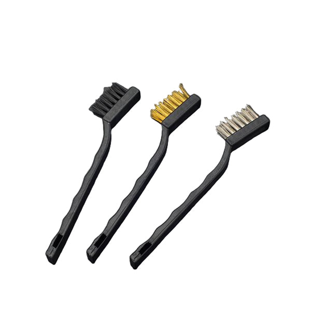 Conjunto de Pincéis 3 Peças - Nylon Aço e Latão