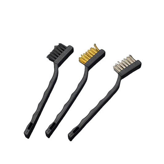 Conjunto de Pincéis 3 Peças - Nylon Aço e Latão