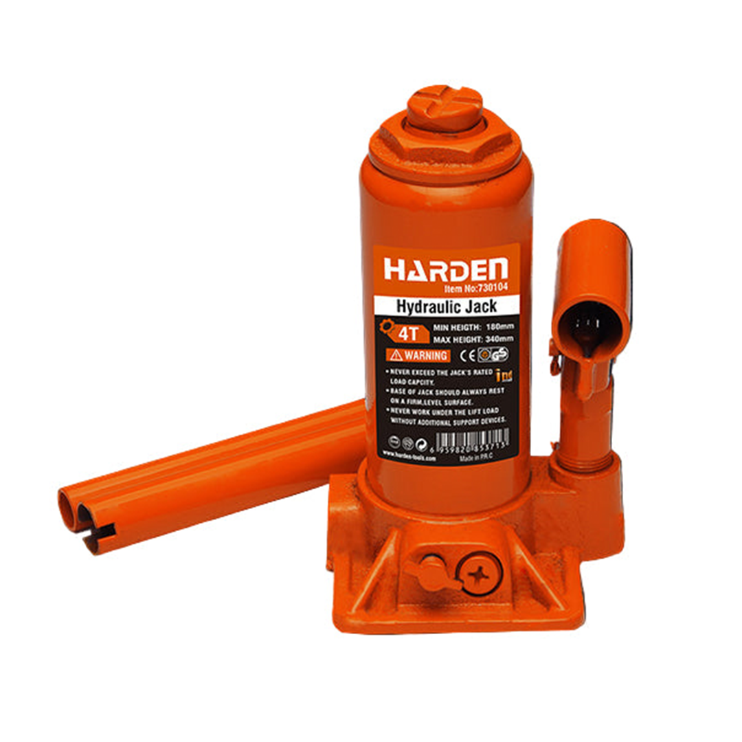 Macaco Hidráulico Tipo Garrafa - Capacidades de 2T a 50T