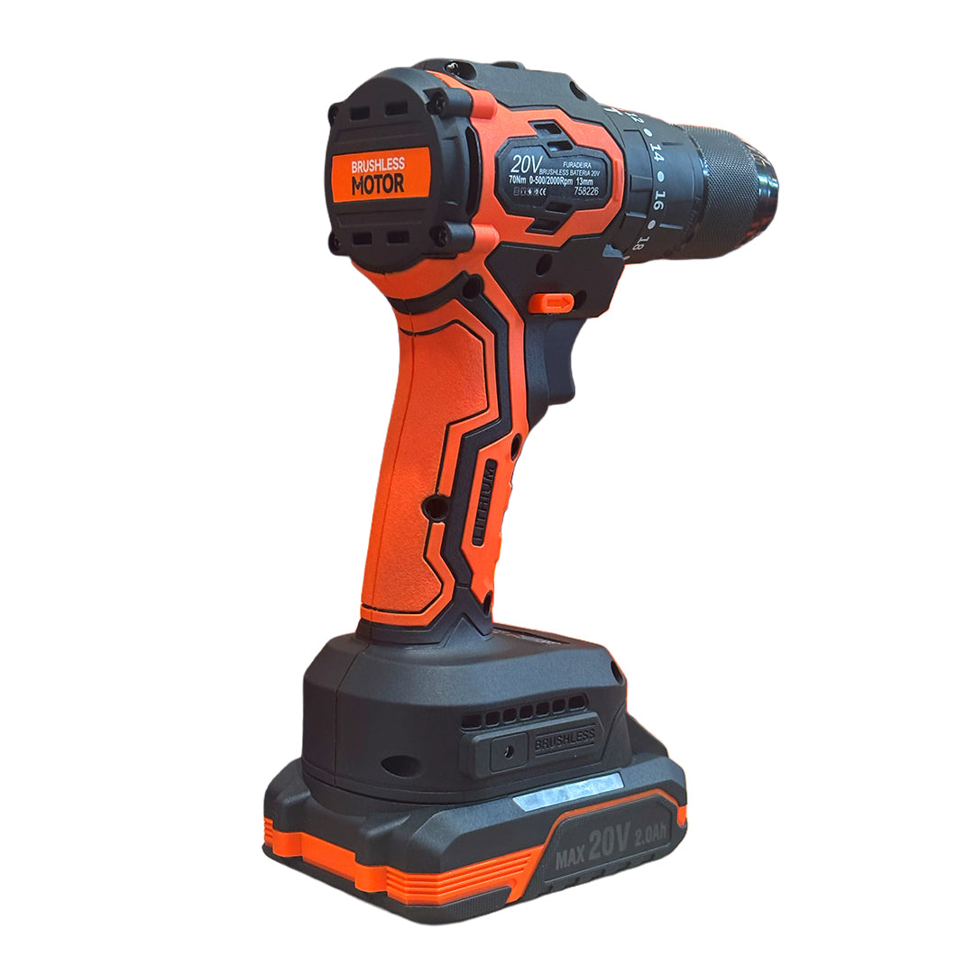 Parafusadeira/Furadeira 20V Brushless - Sem Fio Potente