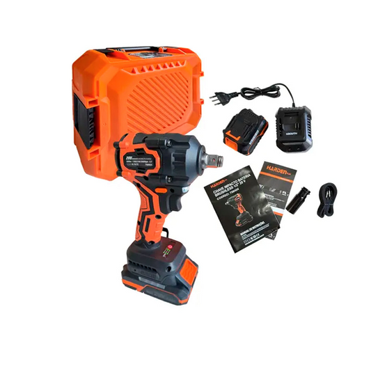 Chave de Impacto a Bateria HARDEN 20V com Motor Sem Escovas Encaixe 12,7 mm (1/2”) Torque 850 Nm