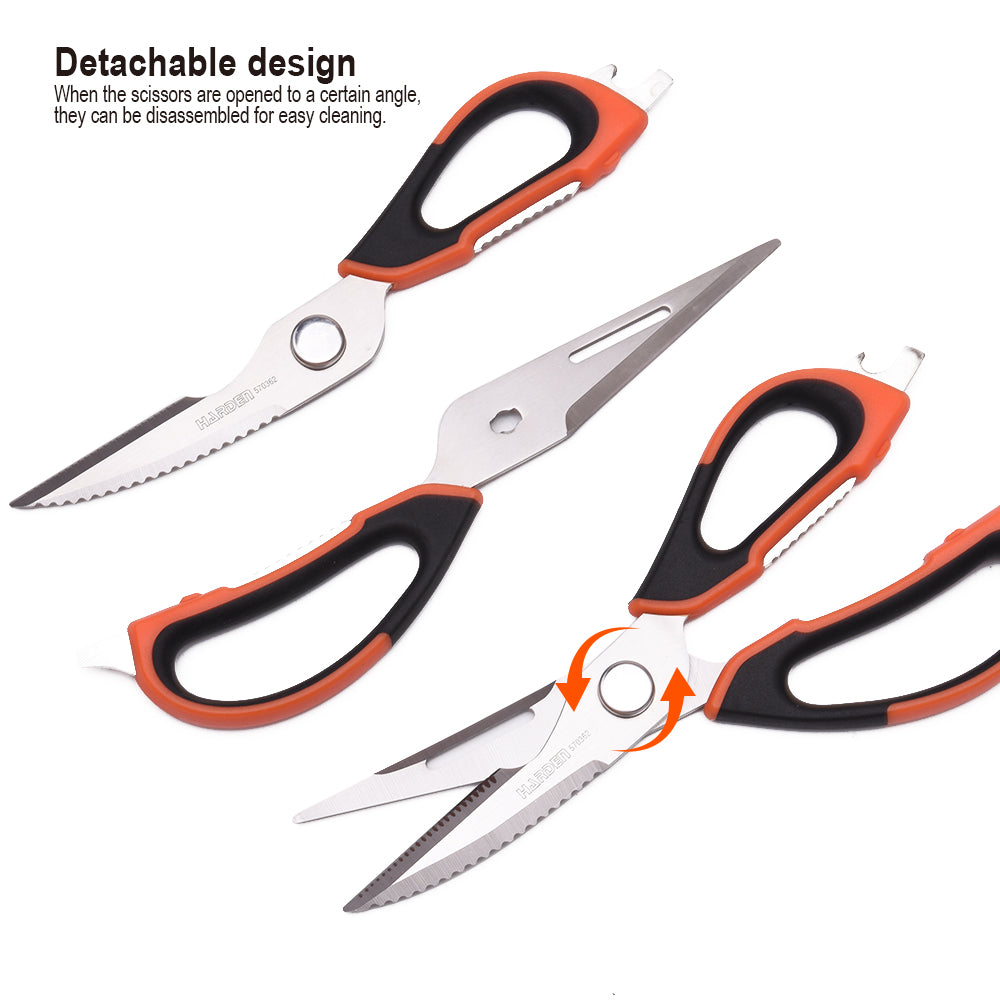 Tesoura Multiuso HARDEN 210 mm – Aço Inox de Alta Qualidade com Cabo Ergonômico