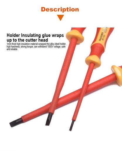 Chave de Fenda Isolada HARDEN – Certificada VDE/GS para Trabalhos Elétricos com Máxima Segurança