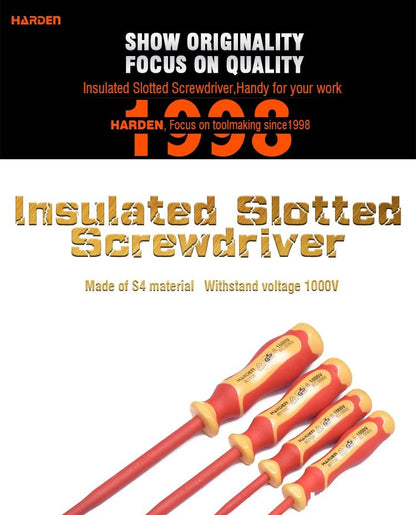 Chave de Fenda Isolada HARDEN – Certificada VDE/GS para Trabalhos Elétricos com Máxima Segurança