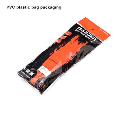 Jogo de Pincéis para Pintura HARDEN 3 Peças com Cerdas Tipo Seda e Cabos Plásticos