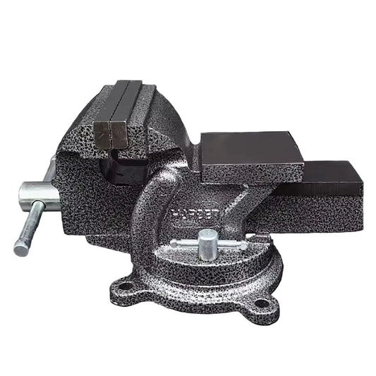 Morsa de Bancada HARDEN em Ferro Fundido com Base Giratória e Mordentes Temperados (3” a 8”)