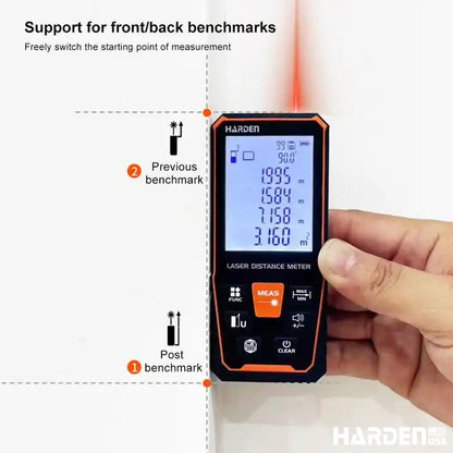 Medidor a Laser de Distância 60 m com Funções Múltiplas HARDEN