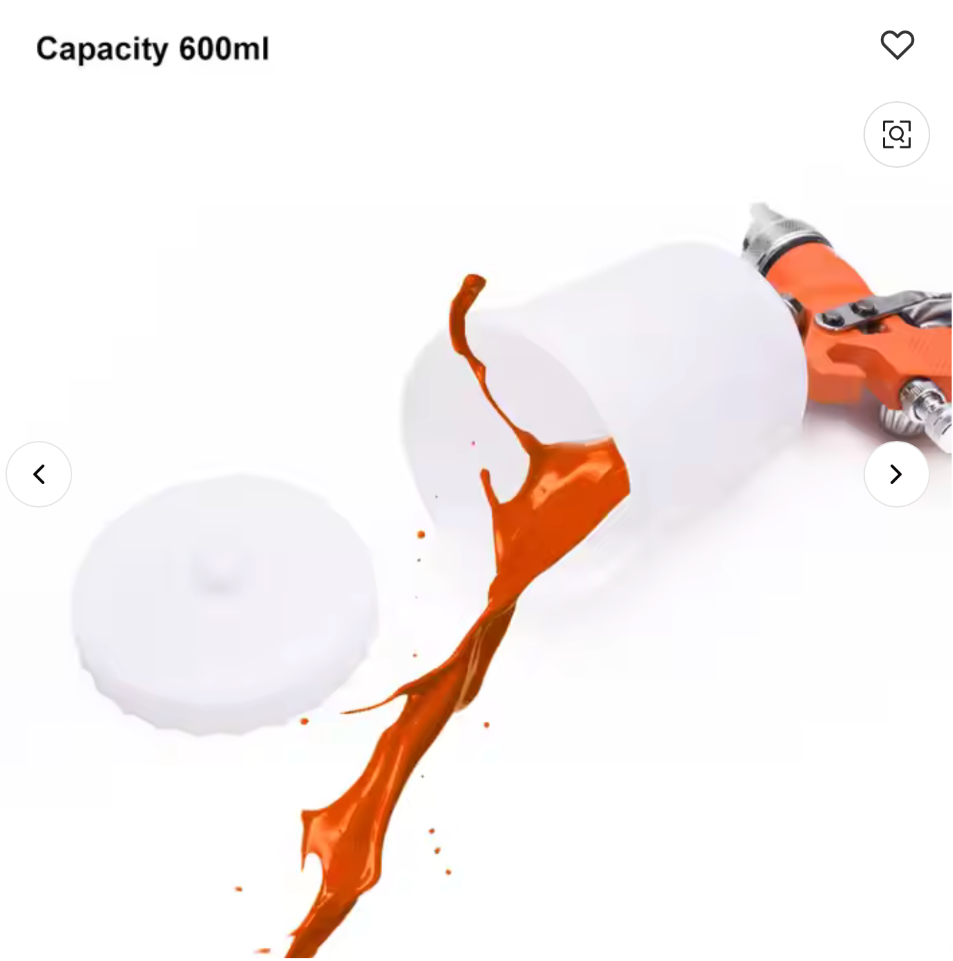 Pistola de Pintura HVLP HARDEN 600 ml com Bico de 1,4 mm e Alimentação por Gravidade