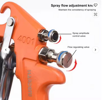 Pistola de Pintura Pneumática HARDEN 1000 mL com Copo de Alumínio e Bico 1,8 mm