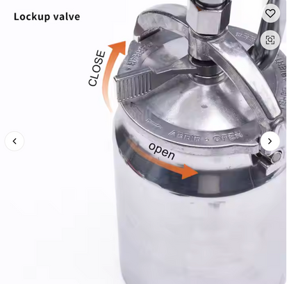 Pistola de Pintura Pneumática HARDEN 1000 mL com Copo de Alumínio e Bico 1,8 mm