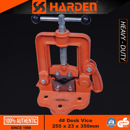 Morsa de Bancada Nº 2 e Nº 4 HARDEN em Ferro Fundido Forjado com Mordentes em Aço Liga