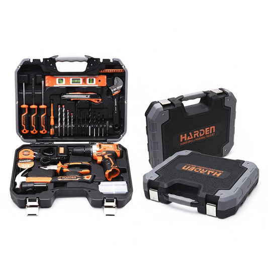 Kit Parafusadeira Sem Fio 12V HARDEN – 36 Peças com Acessórios para Construção e Marcenaria